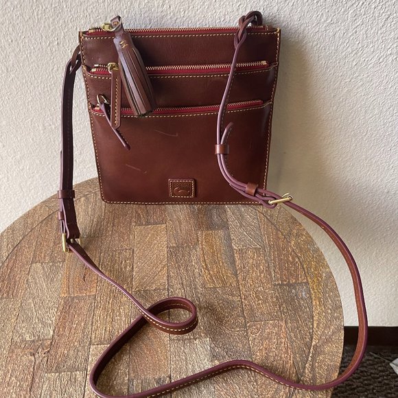 Dooney & Bourke Handbags - Dooney & Bourke Florentine Leather Triple Zip Crossbody